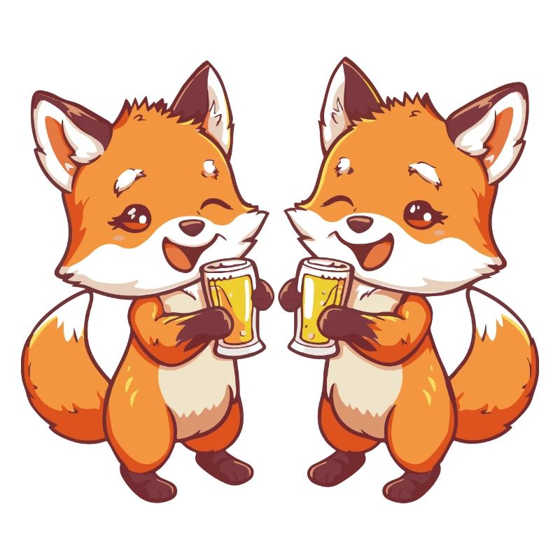 Fox Comic Bière Alcool Drôle