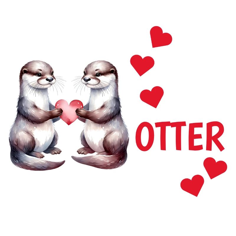 Otter half liebe geschenk