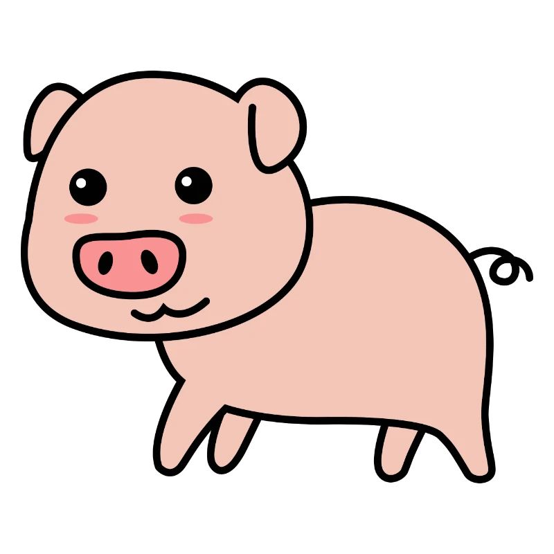 Schwein Comic Tier