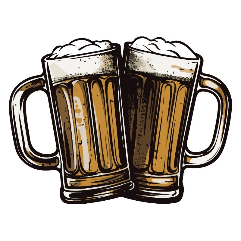 Chope de bière Beer Toast