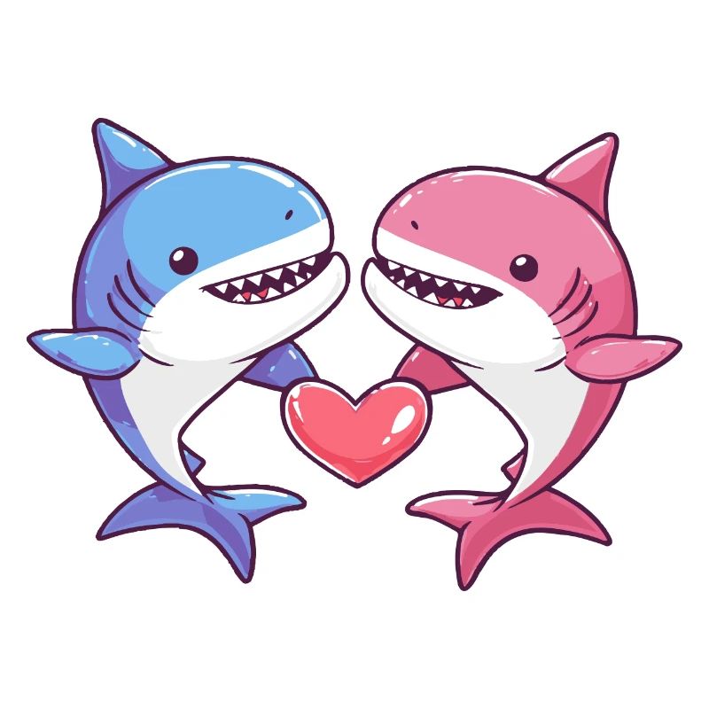 Hai Comic Paar Liebe