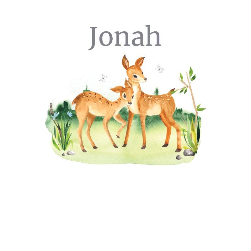 Waldtier Reh Blumen Name Jonah