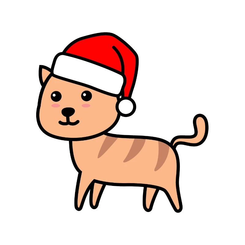 Cat Comic Noël Noël