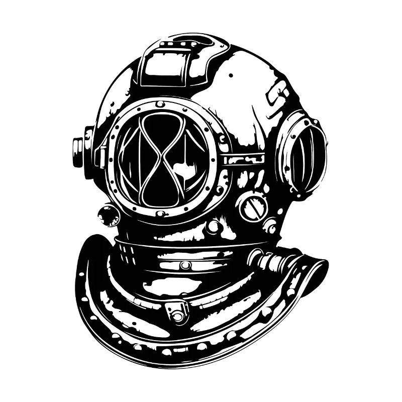 Casque de plongée Apnée Plongée Vintage