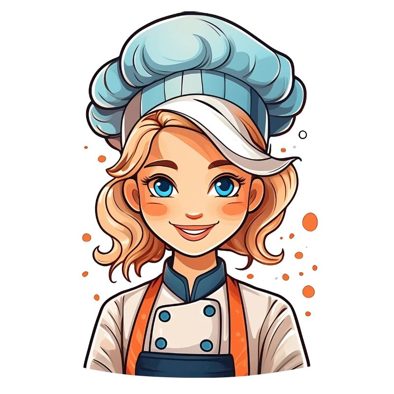 Attraktive Köchin oder Bäckerin