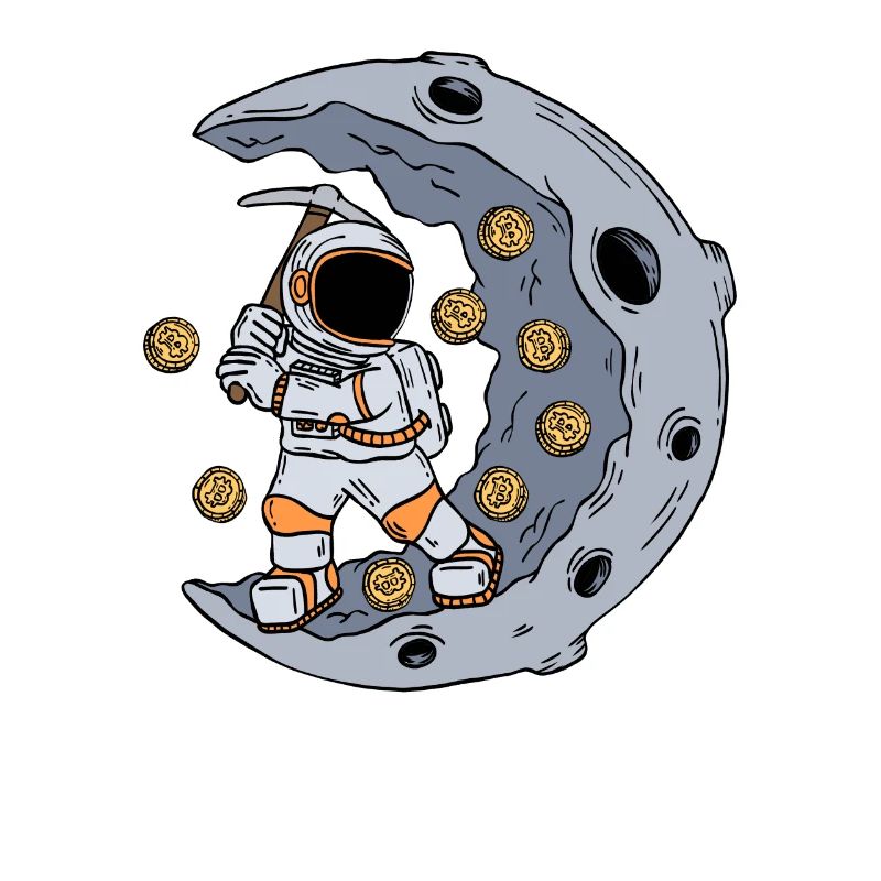 Un astronaute exploite le marché boursier BTC