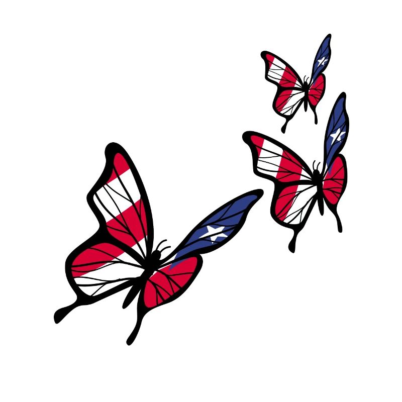 Drapeau papillon portoricain