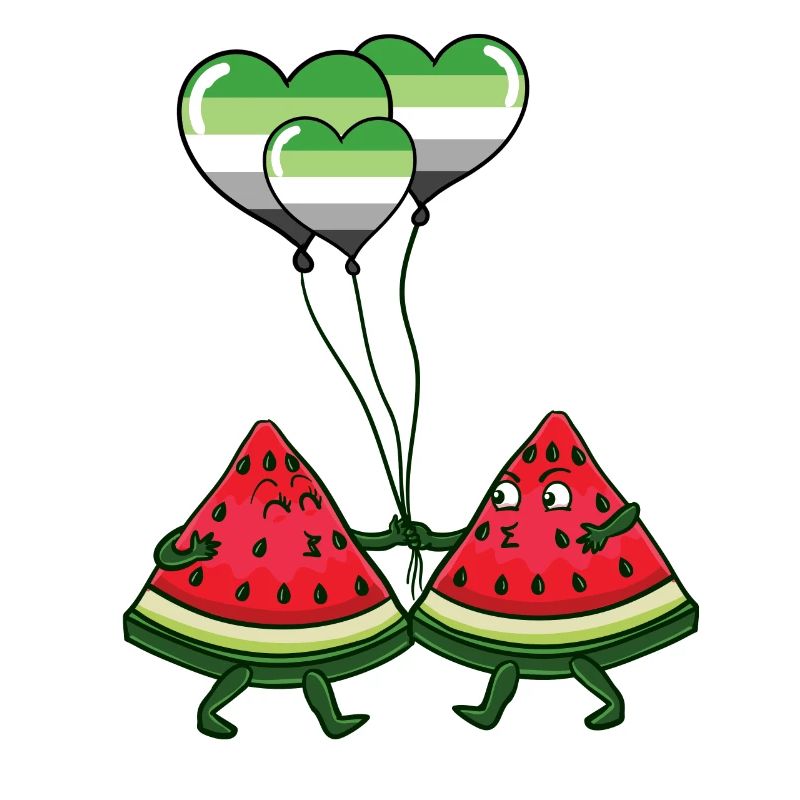 Paire de pastèque Aromantic Pride