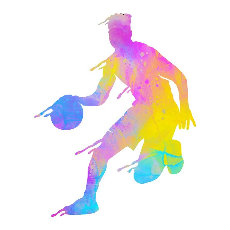 Basketball Éclaboussures colorées