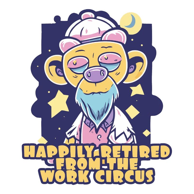 happy retired after work circus