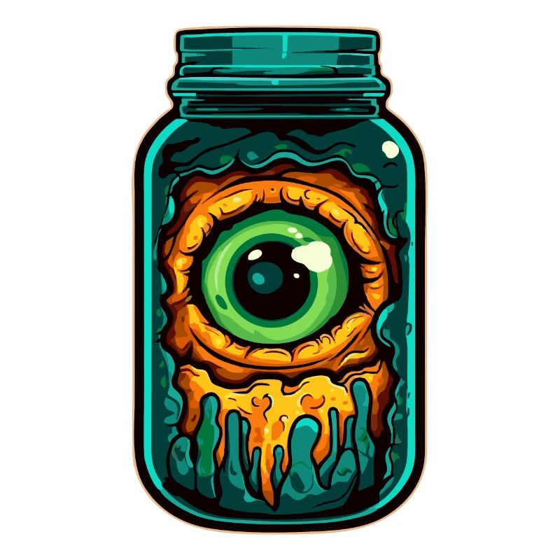 Oeil de monstre en verre