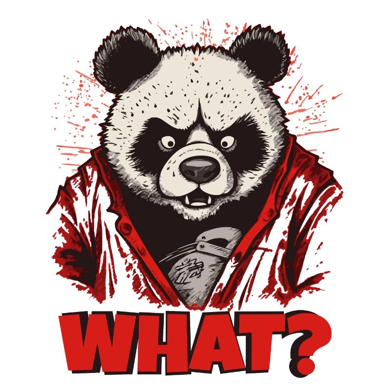 Wütender Pandabär