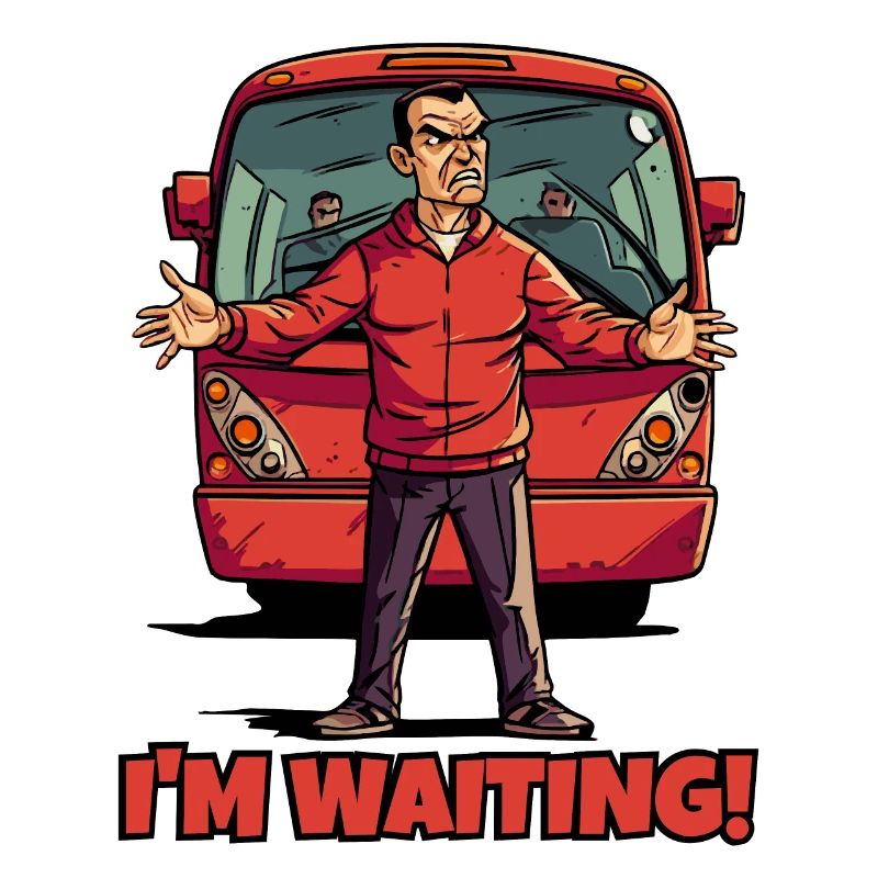 The crazy coach is waiting for the team