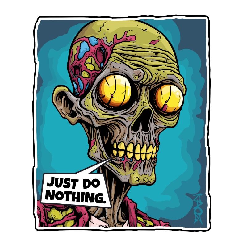 Zombie Skull Skeleton: Do Nothing