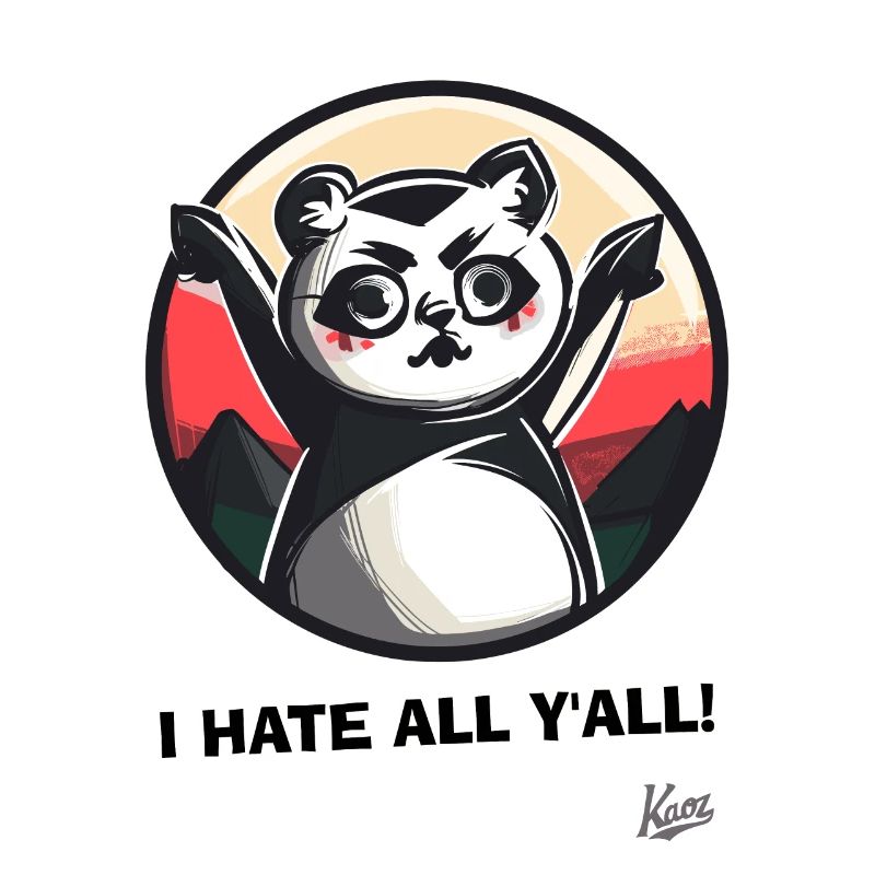 Angry Cute Panda: I Hate All Humans