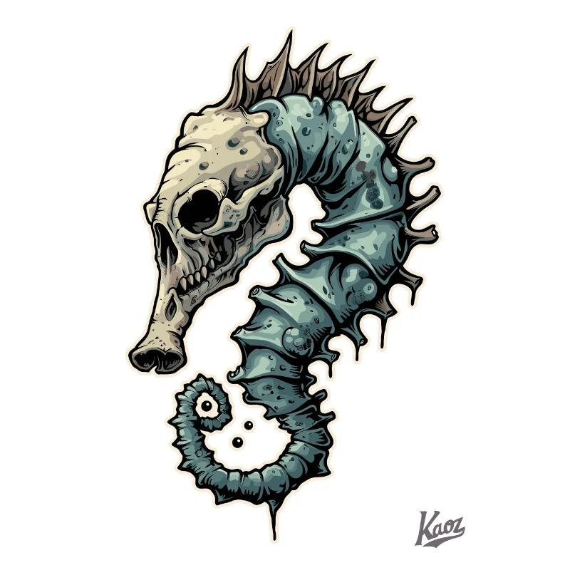 Drôle, bizarre, étrange : Hippocampe zombie