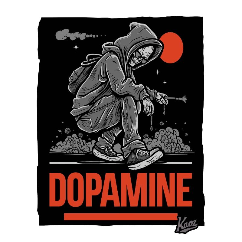 graffeur Skelet Skull Dopamine