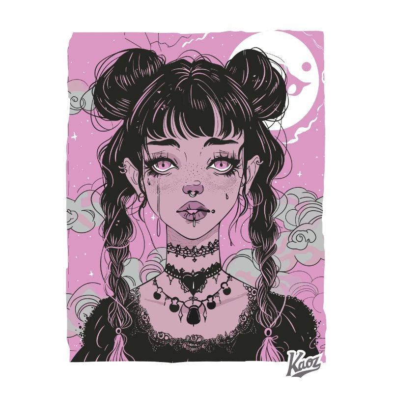 Super Süßes Grunge-Emo-Girl