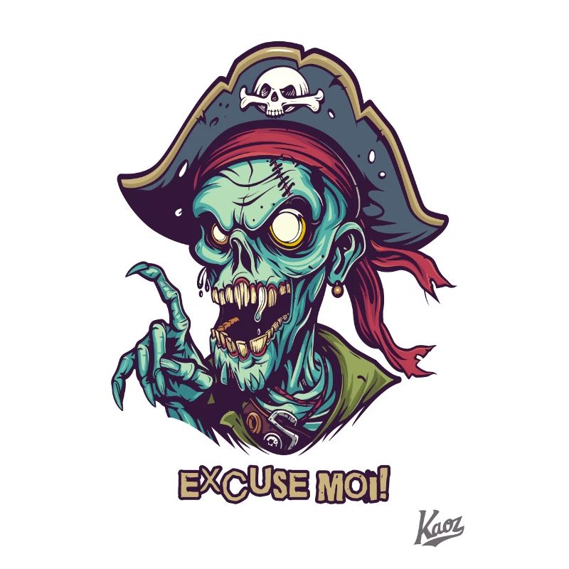 French Pirate Zombie: Excuse Moi