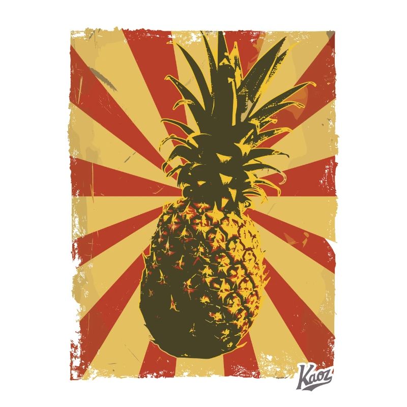 Ananas de style propagande