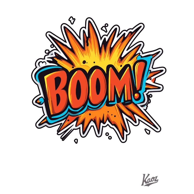 Explosion de dessin animé : Boum !