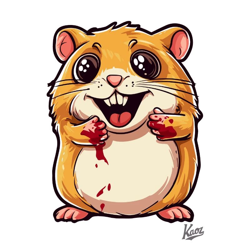 Hamster mignon et méchant
