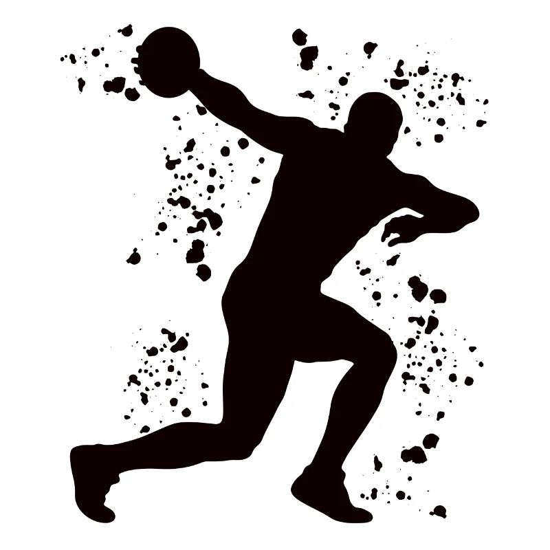 Discus thrower Colorsplash discus throw
