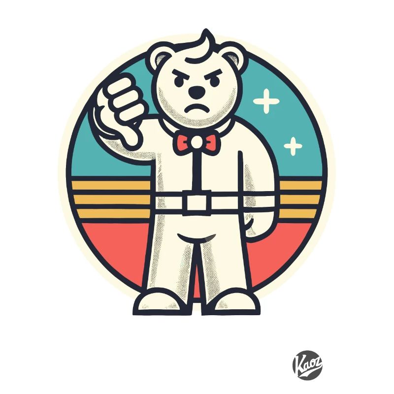 Bad rating, thumbs down Reject Bear