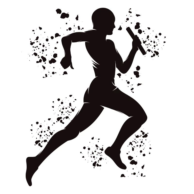 Coureur de relais, Course de relais, Course de relais, Course de relais