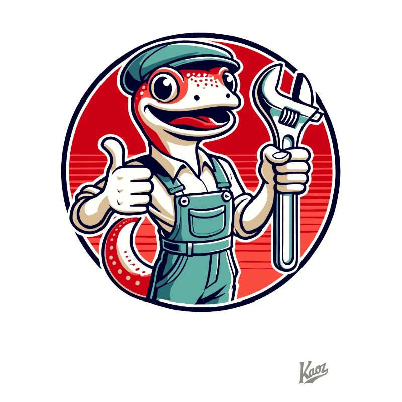 Artisan gecko, pouce avec clé