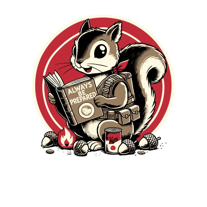 Immer vorbereitet sein, das Prepper Eichhörnchen