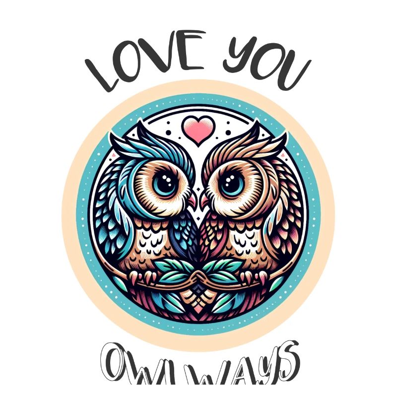 Owlways my Valentine Eule