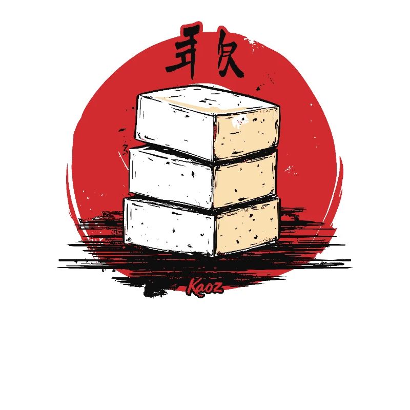 A stack of Japanese tofu