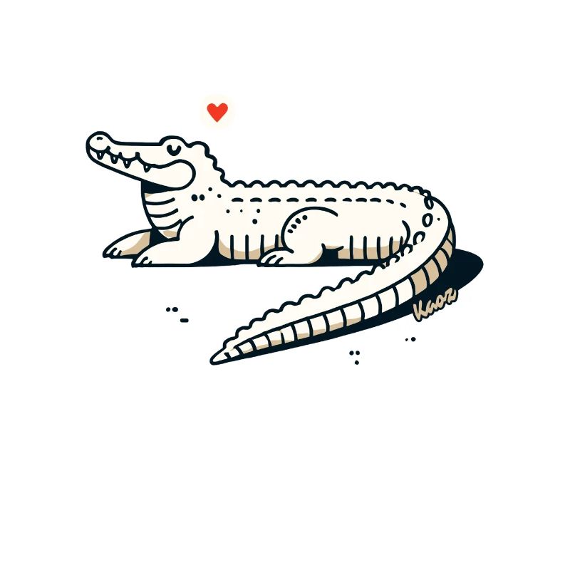 Cool Alligator – Décontracté et élégant