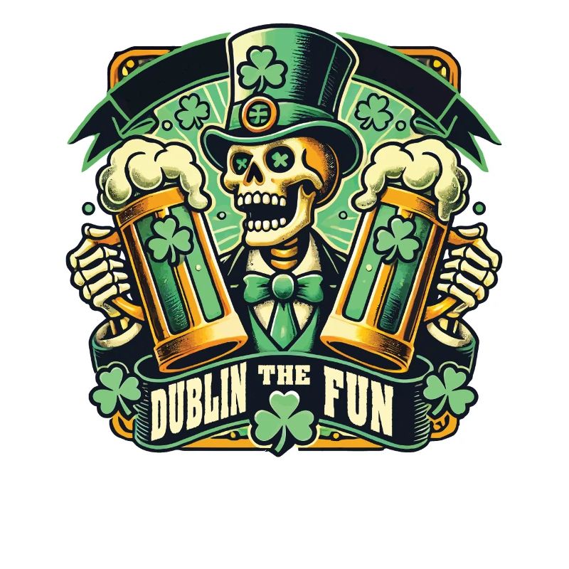 St. Patrick's Day Dublin The Fun Skeleton