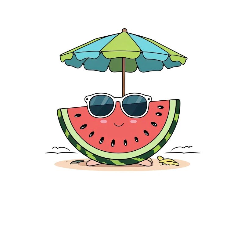 Pastèque d’été sur la plage
