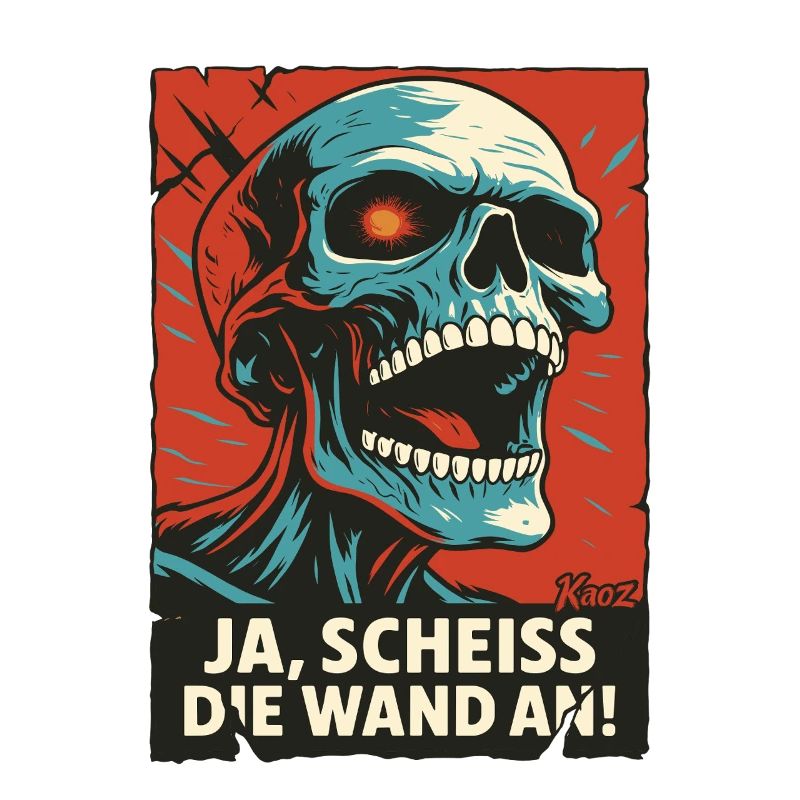 Skull crie : Fuck the wall !