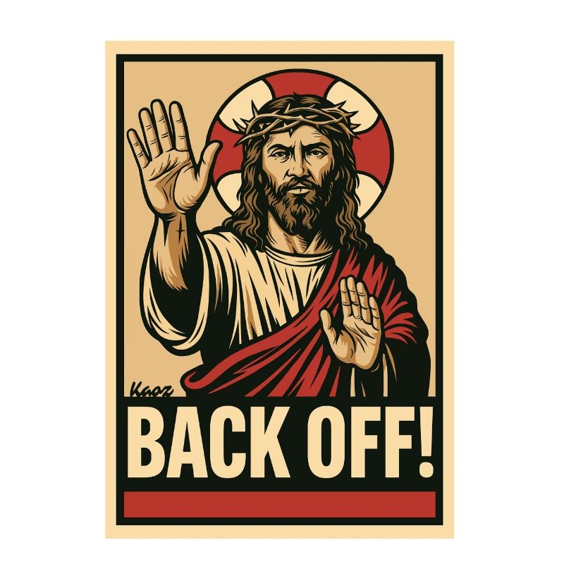 Jesus says stop and keep your distance