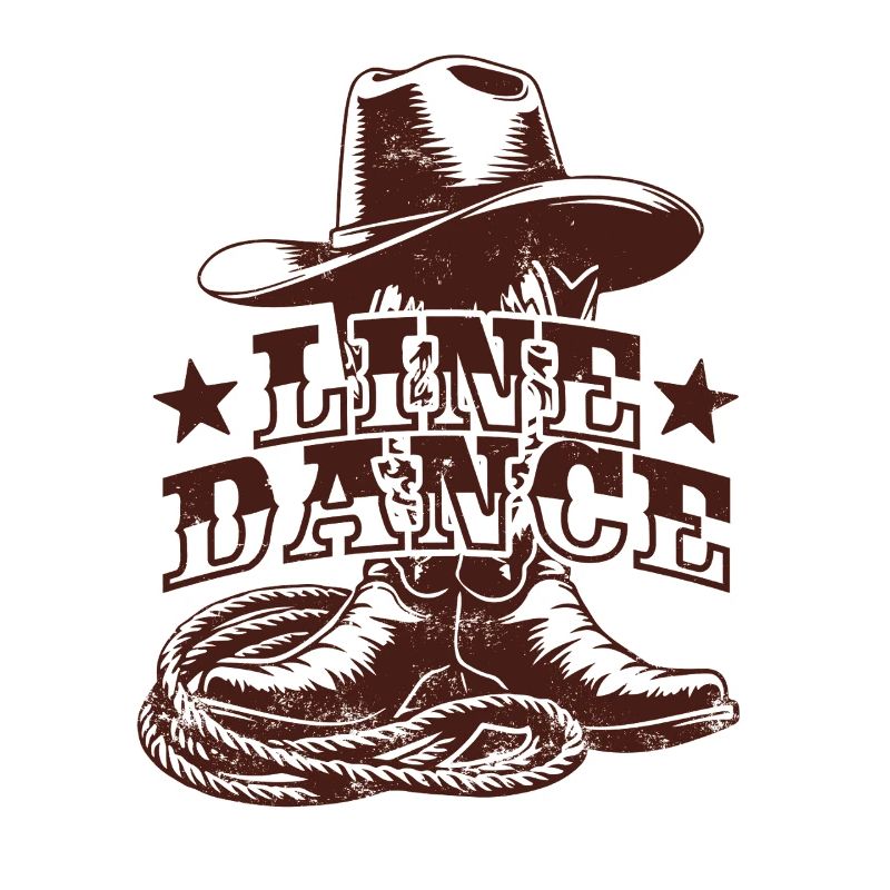 Line dance - Linedancing Country Fan - Gift