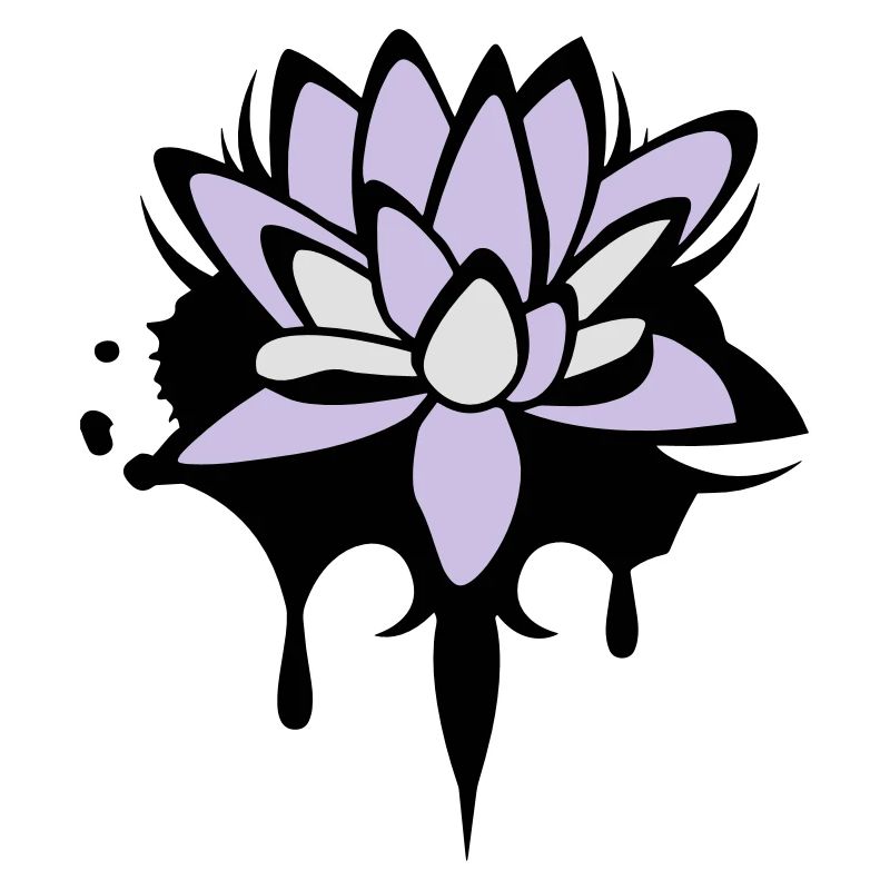 Fleur de lotus graffiti