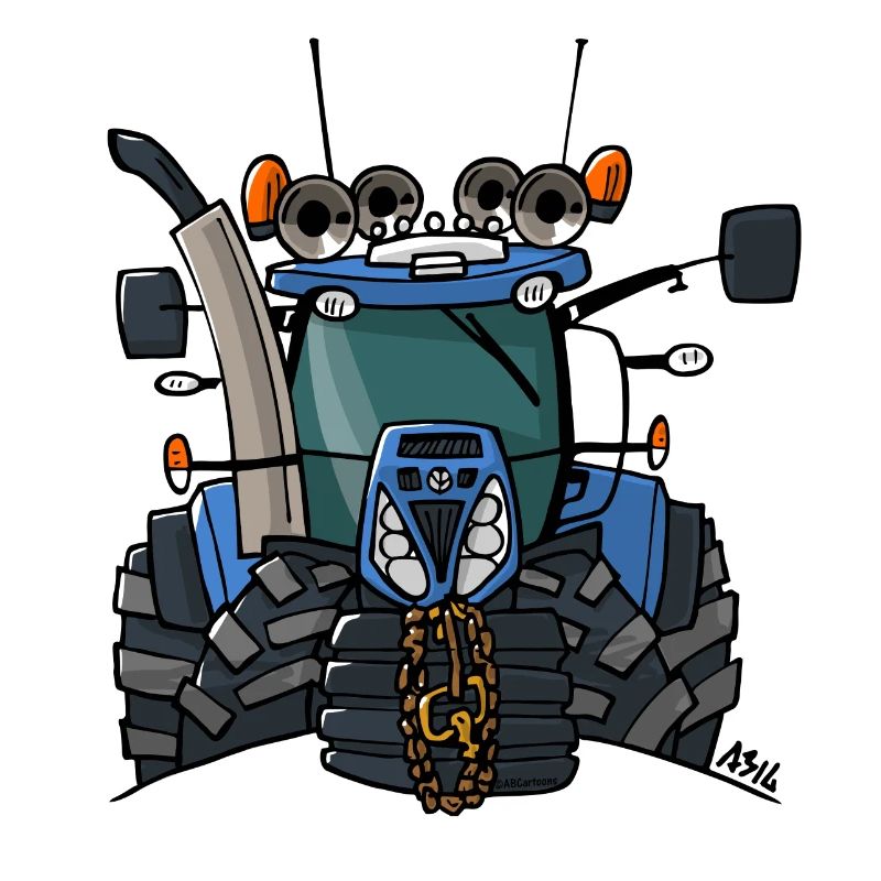 0397 blue tractor
