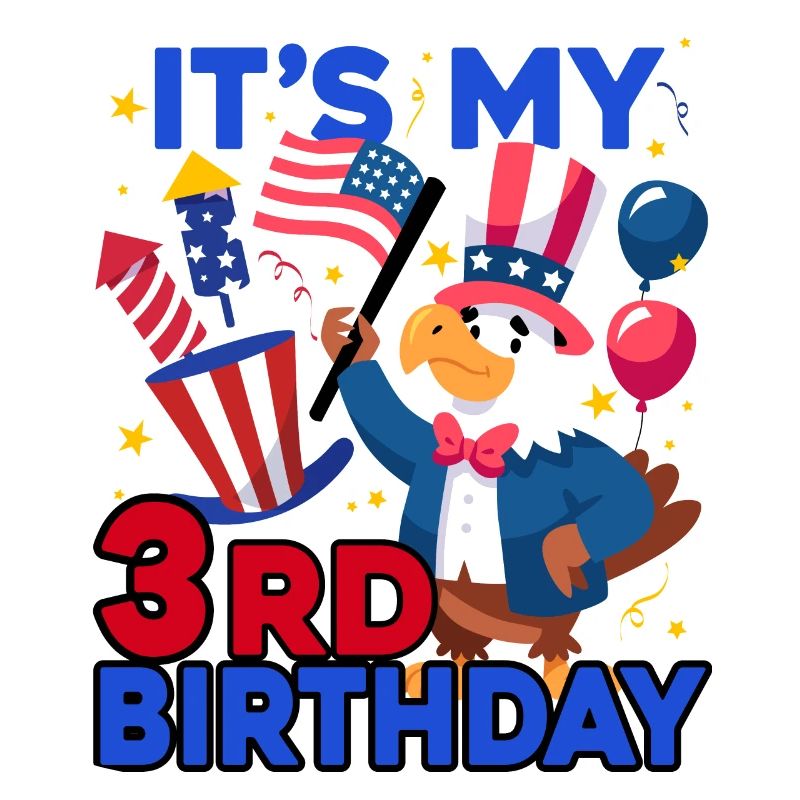 It's my 3rd birthday Firecracker Kid 4th Of