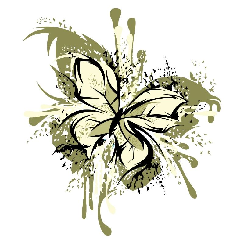 Papillon Abstrait Explosion Couleurs Graphique