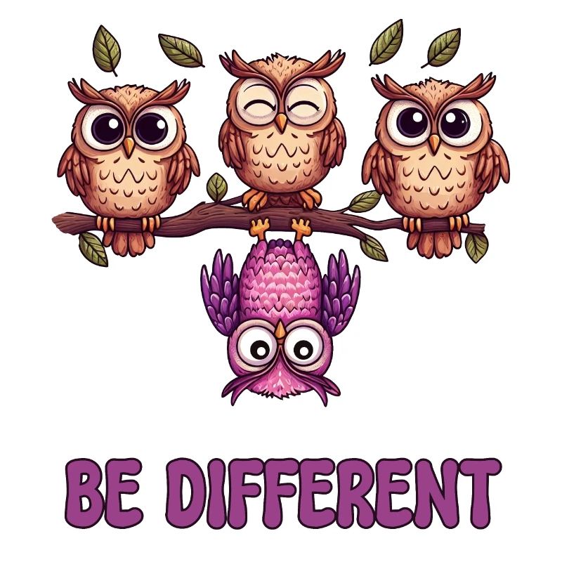Blending In Is So Overrated Be Different Cute Owls