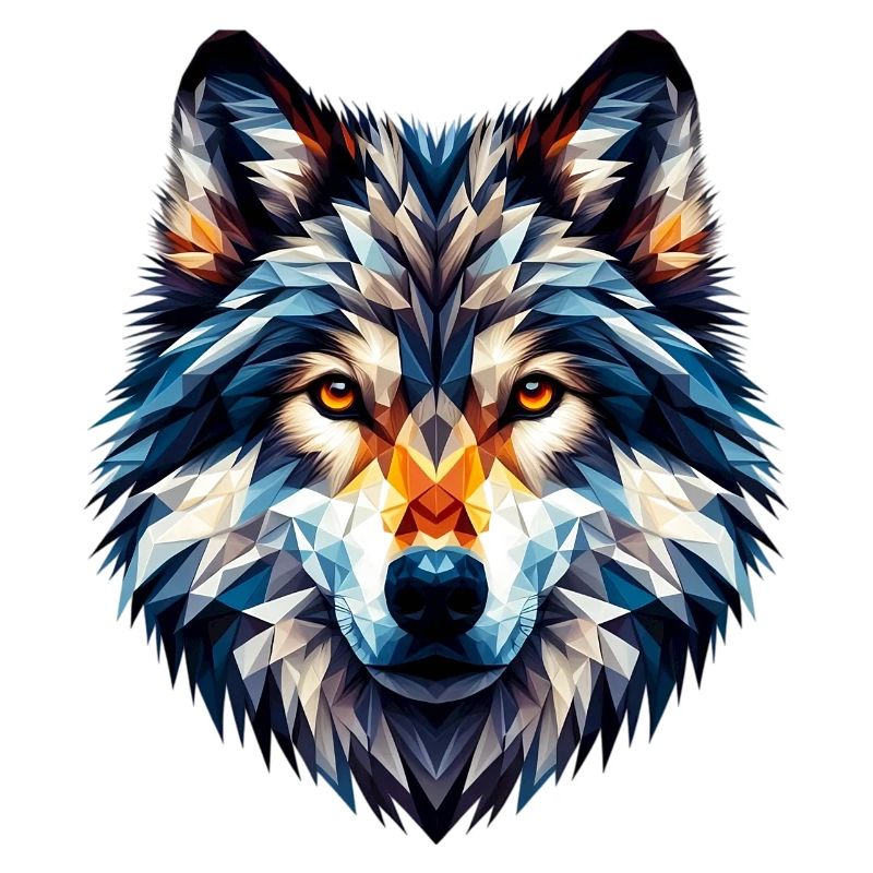 Polygonaler Wolf