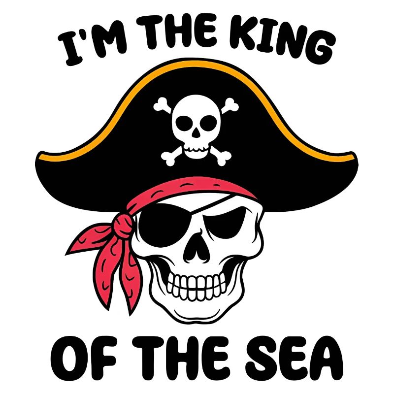 Pirate skull with eye patch