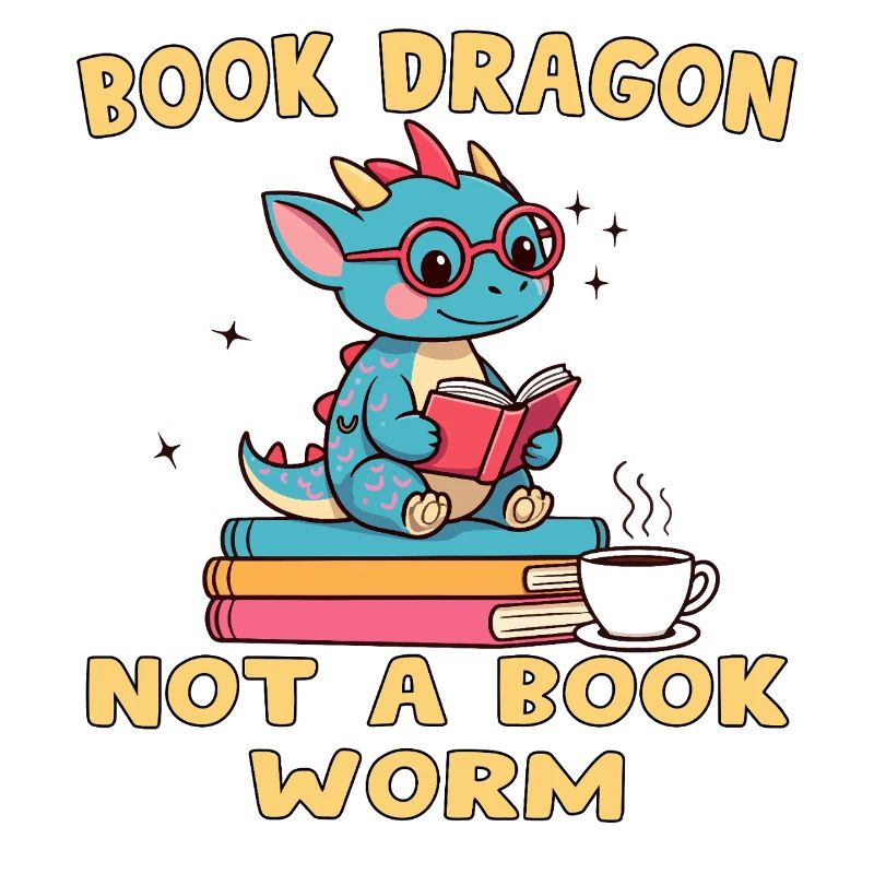 Drache Bibliophile Eule