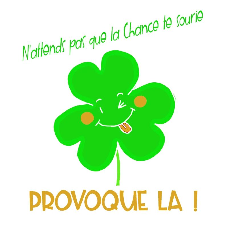 Trèfle Provoque la Chance Joyeuse
