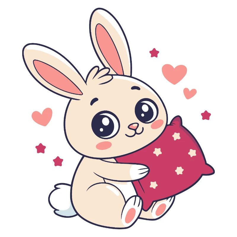Bunny Cuddle Heart Love