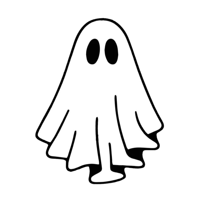 Fantôme Silencieux dans une Cape Drapée